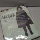 Spooktacular Creations Halloween Child Boy Green Hooded Archer Cape, Kids Medieval Wizard Outfit for Cosplay Themed Parties (Medium(8-10 yrs))