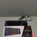 Redragon Mechanical Keyboard, Wired Gaming Keyboard with 94 Keys, Programmable Macro Editing, Numeric Pad, Compact Layout for PC Laptop, Black Gray