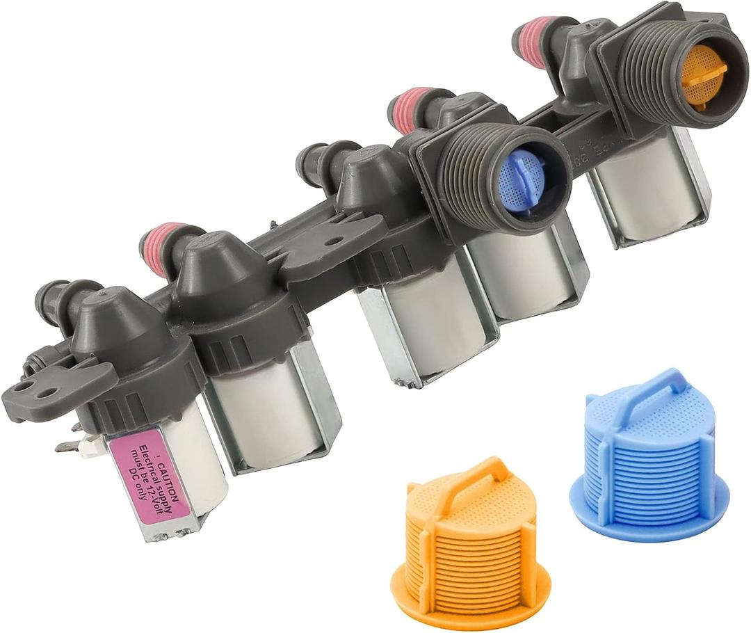 AJU73213301 5221EA1008F AJU75152601 Water Inlet Valve 10-Year Guarantee, Compatible with L-G K.enmore Washers WT5270CW WT1501CW WT1101CW WT1701CW WT1201CV WT5170HV