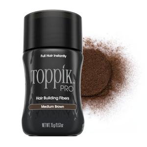 Toppik PRO Hair Building Fibers, Available in 9 Shades and 4 Size Options | Fill in Fine or Thinning Hair for Instantly Thicker, Fuller Looking Hair