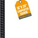 POWERTEC Framing Square, 16 x 24 Inch Steel Carpenter Square with Rafter Tables, Framing Tools & Right Angle Ruler for Carpenter, Woodworking, Construction (80008)