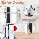 Electric Grain Mill Grinder 2000g High-speed Grain Spice Herb 3500W Dry Grinder Machine 304 Stainless Steel Superfine powder high-speed grain mill 36000r/min for Kitchen Home and Commercial