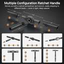 Bomivoi 42 in 1 Magnetic Screwdriver Set, DIY Ratchet Screwdriver Set, Multi Bit Magnetic Drive Set with Detachable Ratchet Handle, Portable Compact Repair Tool Kit for Furniture Computer Bicycle Gray