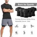 Dalavch 5 Pack Mens Compression Shirts Short Sleeve Cool Dry Sports Athletic Workout Base Layer Undershirt T-Shirt Tops (L)