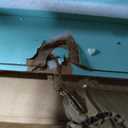 IOTXY Open Shelf Low Bookcase - Wooden 3-Tier Floor Standing Display Cabinet Organizer with Base, 10 Cubes Short Horizontal Bookshelf in Tiffany-Green