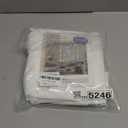 MIULEE 2 Panels Solid Color White Sheer Window Curtains Elegant Window Voile Panels/Drapes/Treatment for Bedroom Living Room (54 X 94 Inches White)