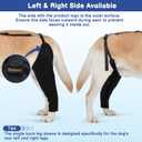 BARKLESS Single Dog Rear Leg Sleeve to Stop Licking, Breathable Male Female Dog Recovery Suit for Post Surgery, Comfortable Back Leg Sleeve for Wound Healing, Protective Cone Collar Alternative
