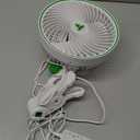 VIVOSUN AeroWave E6 Grow Tent Fan 6, EC Motor, Smart Wifi Control, US Patented Auto Oscillating Clip fan, Weatherproof IP-54, Strong Airflow but Quiet for Hydroponic Ventilation Circulation, 1-Pack (White)