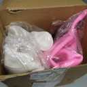 VercanMonth 2 Pack Bouncy Dog Hopper Inflatable Bouncing Horse Hopper Toys Jumping Ride On Hopping Bounce Dogs with Pump Rubber Bouncing Animal Gift for Boys Girls(White, Pink, Classic Style)