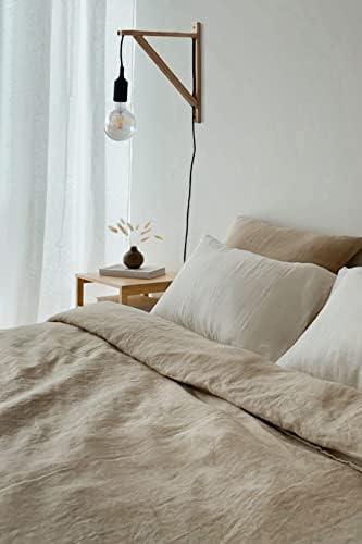 PRIADE Wall Mounted Wood Bracket for Hanging Sconce Pendant Lamp Kits, Planters, Lanterns, Wind Chimes, 12 Inch Floating Shelves Bracket, Set of 2 (Burlywood)