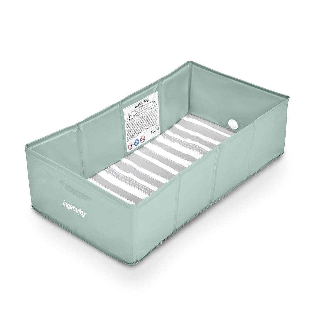 Ingenuity Tuckaway Toddler Folding Tub, Converts Shower to Tub, Folds to Store, Easy to Clean, No Assembly Required, Portable Baby Bathtub for Travel, 12M-5Y