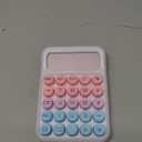 Mr. Pen- Mechanical Switch Calculator, 12 Digits, Large LCD Display, Colorful Calculator Big Buttons, Back to School Supplies (Bubble Gum)