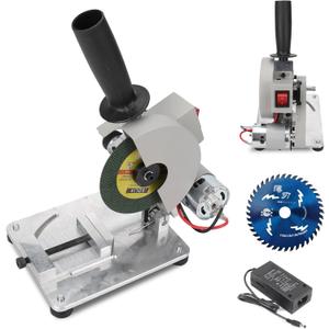 4 Inch Chop Saw, 9000r/Min 110V Cut-Off Mini Miter Saw, 0-45 Adjustable Micro Cutting Polishing Machine for Soft Metal, Iron Sheet, Wood, Aluminum Alloy