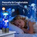 Jellyfish Lamp, 17 Colors Changing Table Lamp with Remote Control, USB Powered Jelly Fish Light Lamp, 4 Lighting Modes Water Lamp Christmas Halloween Gifts for Teen Boys Girls Room Decoration