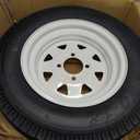 2 Pack 5.30-12 5.30x12 530-12 5.30-12 Trailer Tires with 12'' Rims, 4 Lug on 4'', Load Range C, 6PR, 4 Lug Tire