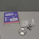 KaloTidy Heavy-Duty Suction Cup Hooks for Shower, Bathroom, Glass, Smooth Tile – Waterproof, Rustproof, Removable, Strong Hold, No-Drill Hooks for Towels, Loofah, Robes (Brushed Silver, 2-Pack)