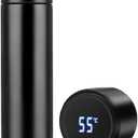 Water Bottle with LED Temperature Display,Double Walled Vacuum Insulated Water Bottle,Stainless Steel Sports AutomotiveTravel Mug,BPA-free Leak Proof Keep Cold and Keep Warm 12H