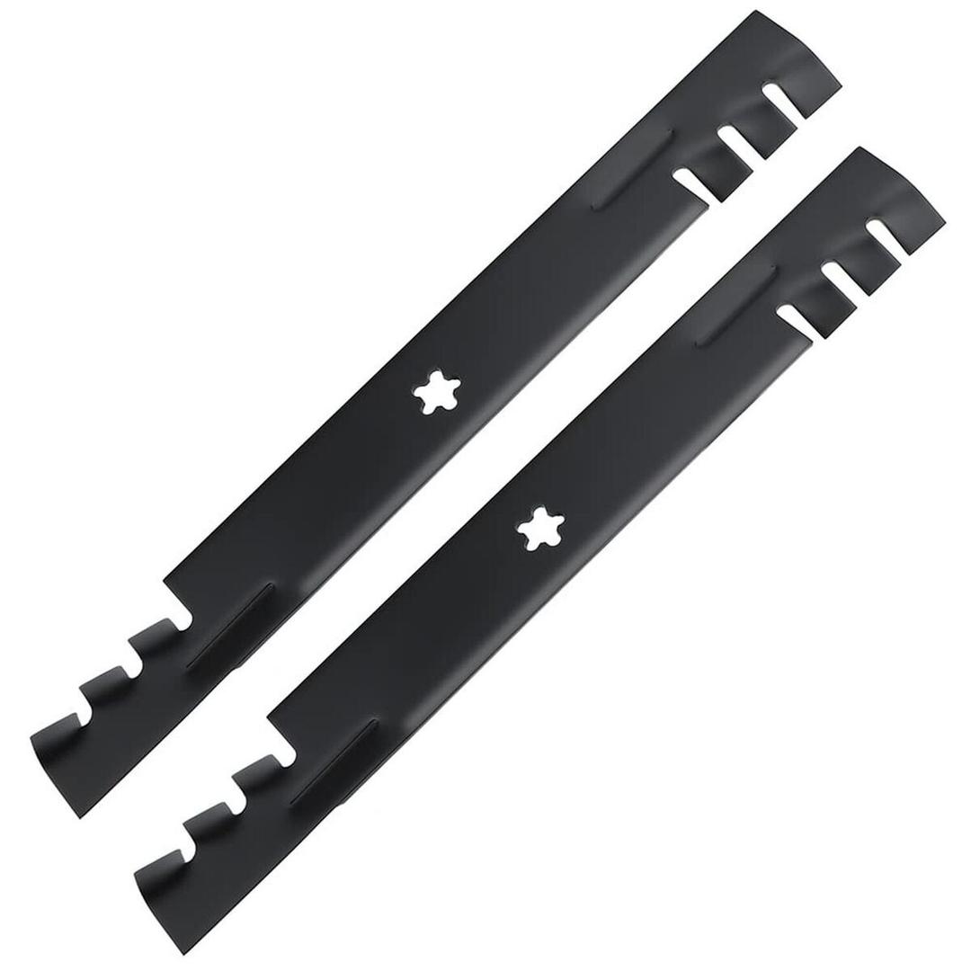 Toothed Mulching Mower Blades Fits Toro Timecutter 21" Deck Replaces, 2 Pack