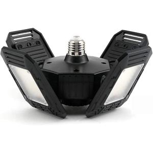 LED Garage Lights with Motion Sensor - 12000 Lumen 6500K Daylight 120W, Four Leaf Garage Organization Ceiling Lighting