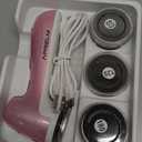 Rechargeable Electric Foot Callus Remover with 3-Sizes 120Pcs Sandpaper Discs, Professional 1000RPM 3-Speed Control Electric Foot File (E7 Pink)