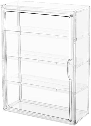 4 Tiers Clear Display Case for Figures, Acrylic Storage Organizers Box with Magnetic Door, Wall-Mounted Dustproof Showcase for Collectibles Action Figure(1PACK, Wall-Mounted Extra Large)