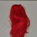 Colorful Queen Red Bob Wigs for Women 14 Inch Short Bob Wig with Bangs Yaki Straight Synthetic Wig Natural Looking for Daily Use Party Halloween and Cosplay