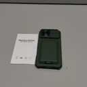 SSLOTSCASE for iPhone 16 Pro Max Case with 2X Screen Protector, Card Holder & Camera Cover Stand & Slide Lens Cover, Multifunctional Rugged Wallet Phone Case Cover for iPhone 16 Pro Max, Green