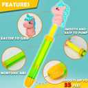 Dramosary 12 Pack Super Water Soaker Blaster Squirt Guns, Dinosaur Unicorn Water Shooters for Kids Bulk Summer Outdoor Swimming Water Game Fighting Play Toys