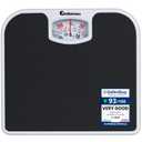 Adamson A21 Analog Scales for Body Weight - Up to 300 LB - New 2024 - Anti-Skid Rubber Surface + Large Numbers - Analog Bathroom Scale - Affordable - Black