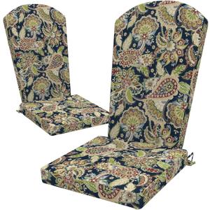 LVTXIII Adirondack Chair Cushions 48x20x2.5 Inch, Water Repellent, Fade Resistant, High Back Outdoor Rocking Chair Cushions for Patio Furniture, 2 Pack, Paisley Bloom