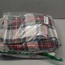 Comfort Spaces Cotton Flannel Sheets Queen Size, Ultra Soft Flannel Sheet Set with 14" Elastic Pocket , Plain Print Warm Flannel Bedding, Scottish Plaid Red 4 Piece