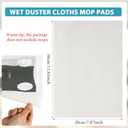 Wet Mop Pads Refills for Floor Cleaning Sweeper Wet Refills Disposable Moist Mopping Cloth Wipes for Wood Hardwood Tile(200 Pcs)