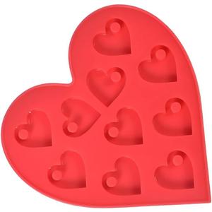 Heart Silicone Molds 10 Cavity Epoxy Mould for Ear Studs Tiny Resin Mold DIY Earrings Jewelry Making Crafts Silicone Molds
