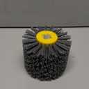 60 Grit Abrasive Nylon Drawing Wheel, 4.7" x 4" Surface Conditioning Tool Drum, Burnishing Polishing Tool for Metal Polishing Paint, Rust, Oxidation