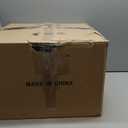 Rattan Ceiling Light Fixture, 4-Light Boho Semi Flush Mount Ceiling Light, 20" Wicker Light Fixture with Handmade Woven Cage Lampshade, Rattan Chandelier for Bedroom Hallway Nursery Kitchen Farmhouse (Black)