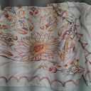 Fowocu Boho Floral Mandala Tapestry for Bedroom Aesthetic Pink Bohemian Flower Wall Tapestry Watercolor Hippie Indian Small Tapestries Wall Hanging for Living Room Dorm Decor 48 x 36 Inch