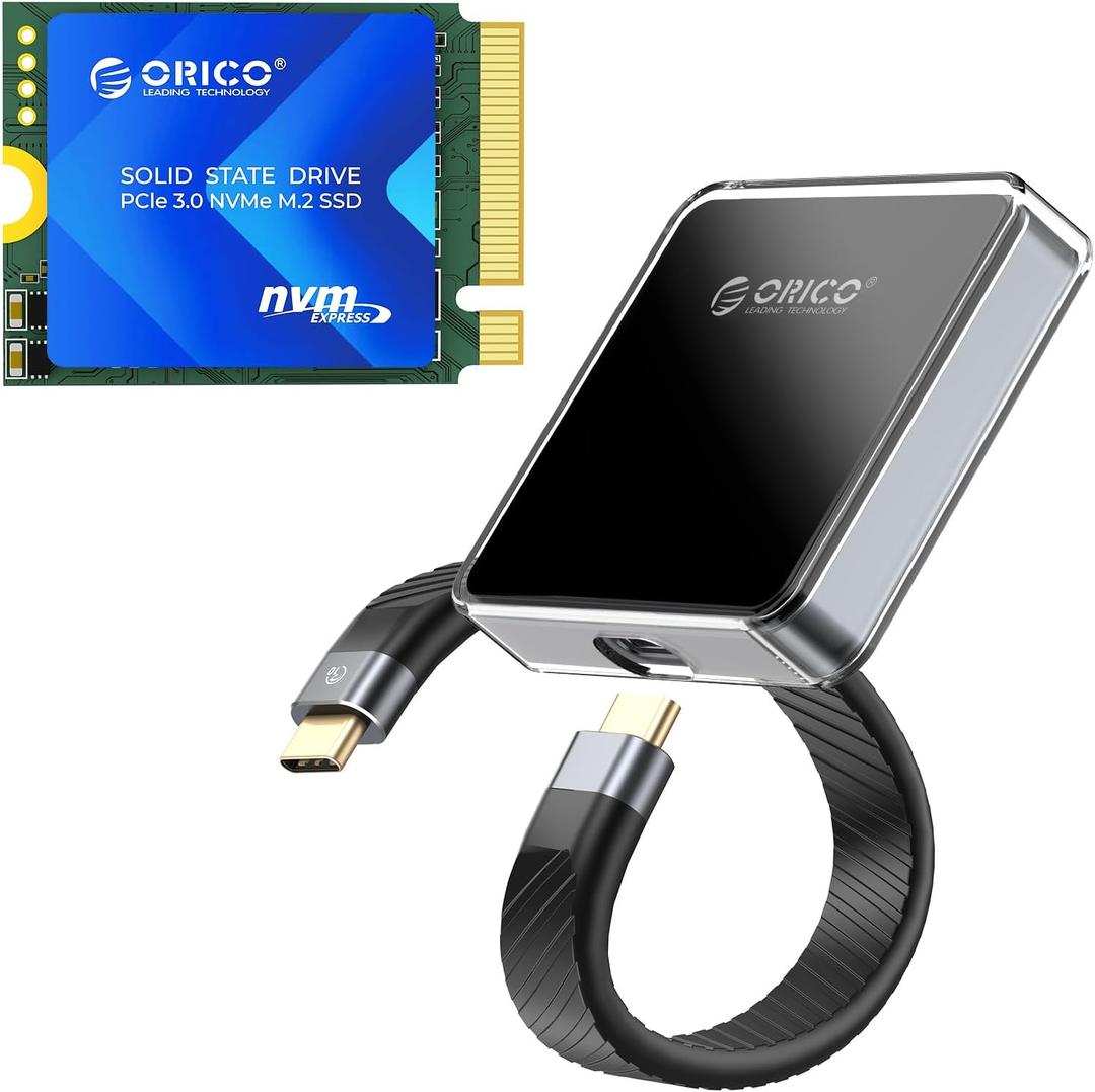 ORICO Magnetic M.2 NVMe 2230 Enclosure AP30 J10 2230 M.2 NVMe SSD 256GB Bundle