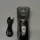 Sakioo Electric Razor for Men, Rechargeable LED Display, Wet/Dry Waterproof, Cordless with Pop Up Trimmer, Silver