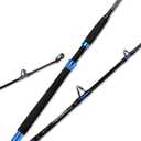 Fiblink 1-Piece Conventional Boat Rod Saltwater Offshore Graphite Spinning Fishing Rod, (2 Pcs - 7' - 30-50 lb)