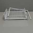 REALINN Under Sink Organizer, Pull Out Cabinet Organizer 2 Tier Slide Out Sink Shelf Cabinet Storage Shelves, Under Sink Storage for Kitchen Bathroom Cabinet, White, 1 Pack