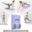 JANUA Pilates Board - Pilates Reformer Set, Multi-Purpose Foldable Pilates Reformer Board for Home, 5 in 1 Pilates Sliding Board, Purple