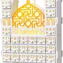 Wooden Ramadan Advent Calendar 30 Storage Drawers Ramadan Countdown Calendar 30 Days Advent Muslim Islam Castle Decorations for Eid Party Supplies