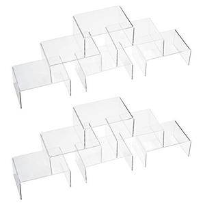 ihomecooker 16Pack Clear Acrylic Display Stand Crafts Stand Cupcake Risers 4" x 3''x 2''