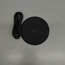 Amazon Basics 15W Qi Certified Wireless Charging Pad for iPhone 16/15/14/13/12/11/X, Samsung and More, with USB Cable, Black
