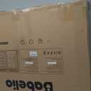 Babelio 31.5-55" No Bottom Bar Baby Gate Extra Wide, 2-in-1 Auto Close Dog Gate for The House, Stairs and Doorways, with Large Walk Thru Door, White