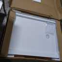 DreamLine SlimLine 36 in. D x 48 in. W x 2 3/4 in. H Right Drain Double Threshold Shower Base in White, DLT-1036482