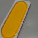 Simple Style Ceramic Sink Tray - Bathroom and Kitchen Cosmetics Dish, Candle and Perfume Tray (Yellow)