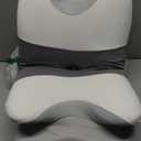 Cervical Neck Pillow for Pain Relief - Ergonomic Side Sleeper Pillow for Neck Support, Cooling Memory Foam Pillows for Sleeping, Contour Pillow Orthopedic Bed Pillow for Back Stomach Sleepers (White & Grey)