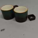 Espresso Cups Set of 2, 2 oz Ceramic Espresso Cups, Demitasse Cups for Tea or Coffee (Green)