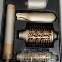 MESCOMB 6-in-1 Hot Air Styler  Hair Dryer & Air Styler with Straightener, Auto Curler, Volumizing Brushes, Frizz-Free Hair Styler for Straighting, Curling, Smoothing & Adding Volume, Not Damage (Champagne Coffee)